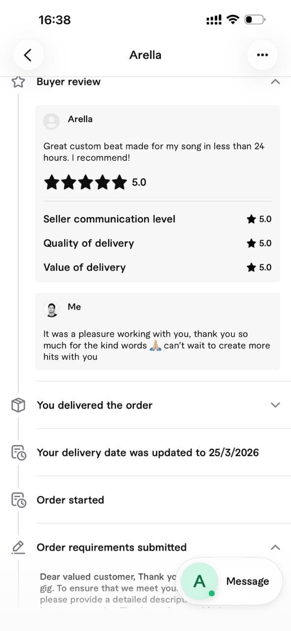 Fiverr review from Pascal Gebert